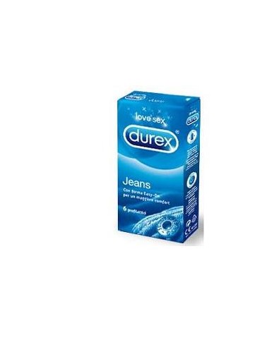 Durex Jeans - Profilattici Easy-on Confezione da 6 preservativi