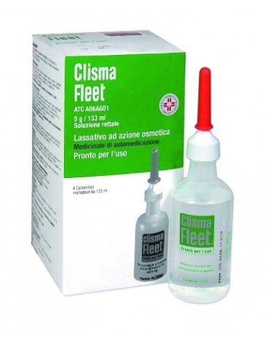 Clisma Fleet soluzione rettale 4 flaconi monouso da 133 ml