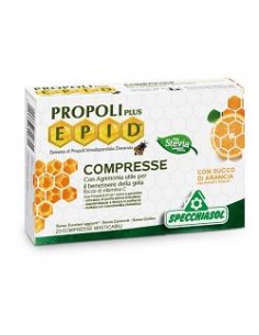 Propoli Plus Epid - Specchiasol Confezione da 20 compresse con succo di arancia con estratti titolati