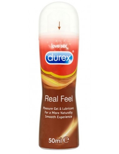 Durex Real Feel Pleasure Gel Lubrificante intimo Tubo con tappo erogatore da 50 ml