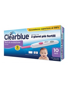Clearblue Plus Test di Ovulazione Digitale Confezione da 10 test
