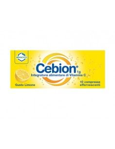 Cebion - Compresse Effervescenti Vitamina C 10 compresse gusto Limone da 1 g cad.