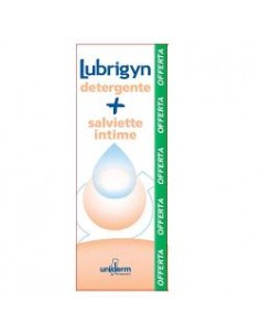 LUBRIGYN Detergente Intimo Oleolatte Cremoso Tubo da 200 ml + 1 pack di Lubrigyn Salviette in omaggio