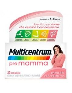 Multicentrum Pre Mamma - Integratore Pre-concepimento Confezione da 30 compresse