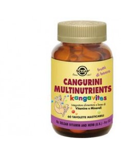 Solgar Cangurini Multinutrients tavolette masticabili Flacone da 60 tavolette masticabili