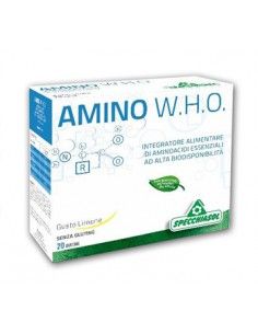 Amino WHO - integratore di aminoacidi essenziali 20 bustine da 6,86 g l’una, gusto limone