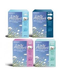 Lady Presteril Cotton Power Pocket - Assorbenti Giorno con Ali in cotone 10 assorbenti giorno con ali