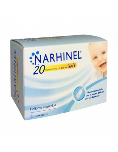 Narhinel ® Ricambi Soft usa e getta Confezione da 20 ricambi Soft usa e getta