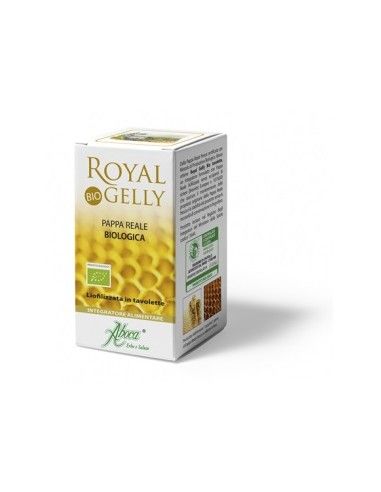 Royal Gelly Bio Tavolette - Pappa Reale biologica Liofilizzata Flacone da 40 tavolette da 480 mg ciascuna